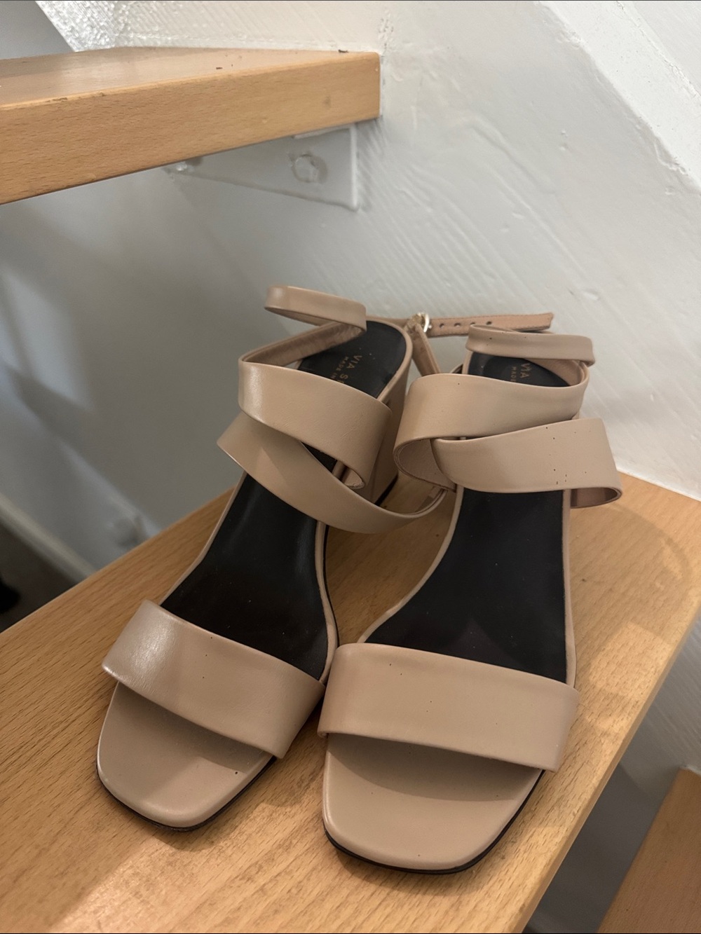Nude Strappy Women's Sandals - made in Italy